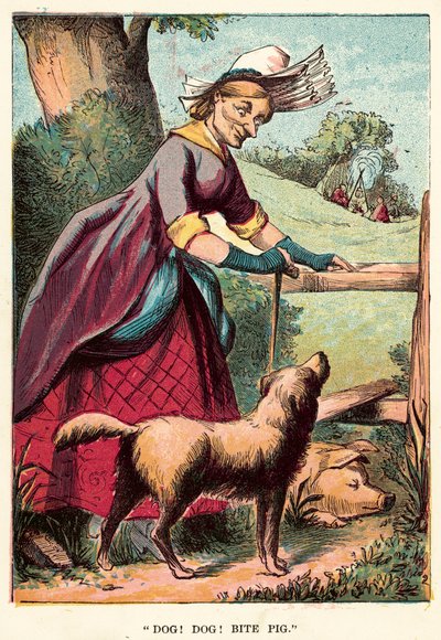 Dog! dog! bite pig by English School